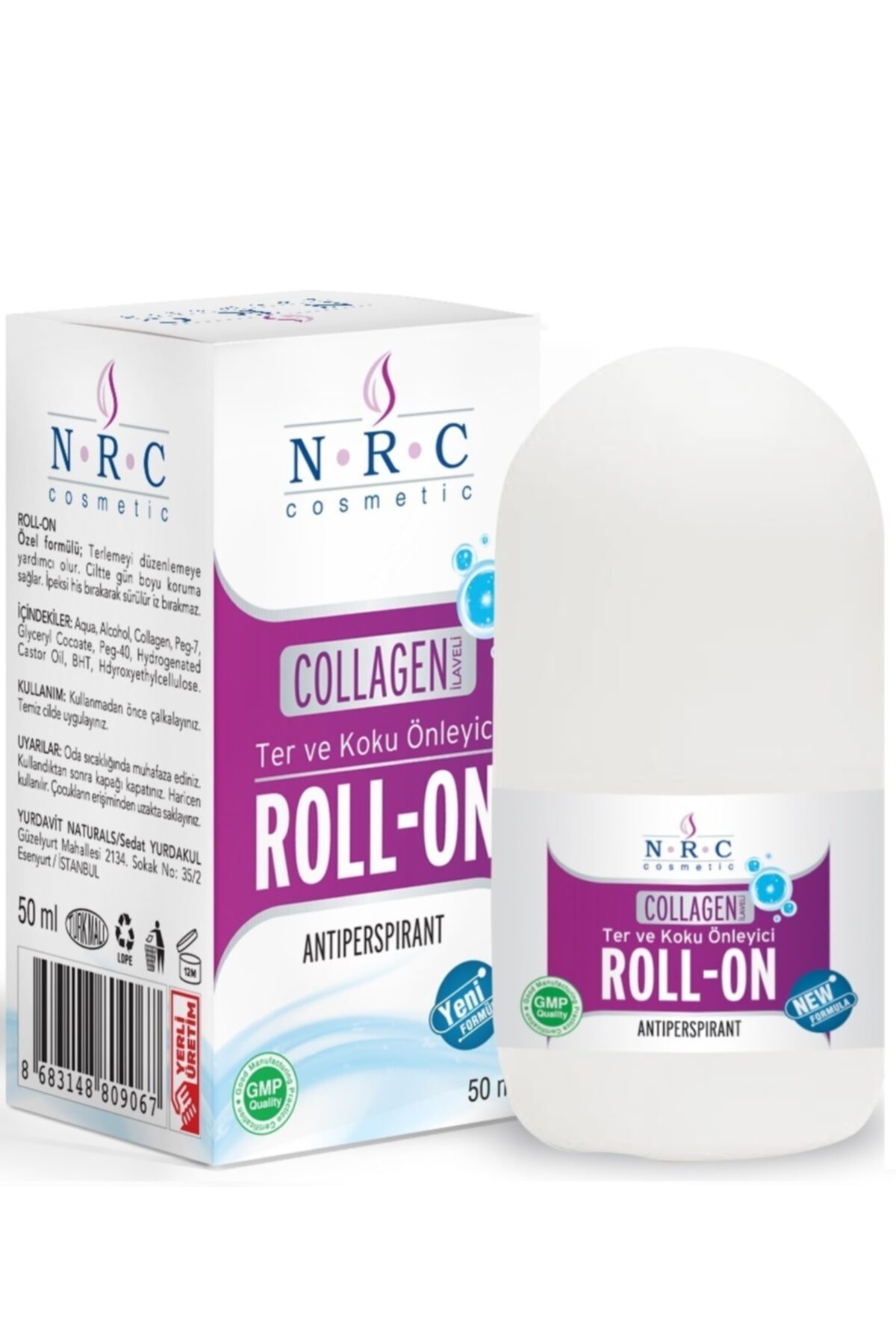 NRC Roll On Aşırı Terleme Önleyici Antiperspirant Roll-on 50 Ml Collagen Ilaveli