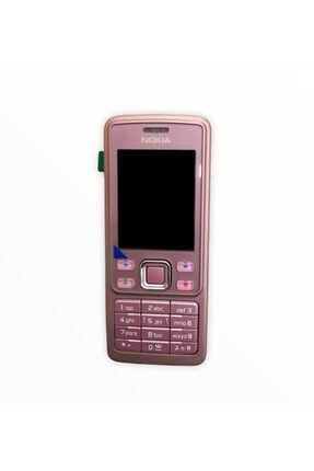 Nokia 6300 Full Kasa Pembe Düğme Full Orta Kasa Kapak Yan Düğme Tuş Takımı Nokia 6300 Pembe Kasa Full Set