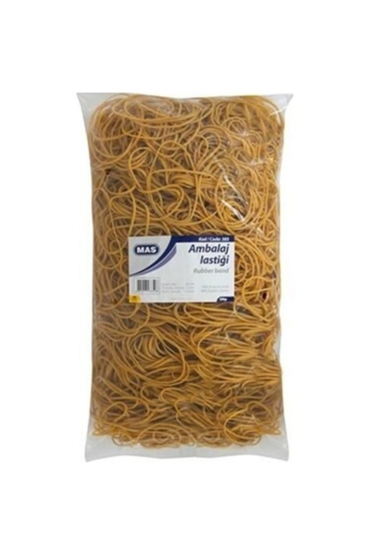 Mas Ambalaj Lastik Poşet Midi %80 Kauçuk 500 gram Midi Ambalaj Lastiği