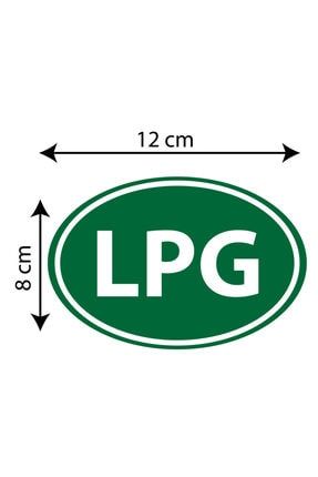 Lpg Yeşil Sticker Etiket 12x8 Cm STC05