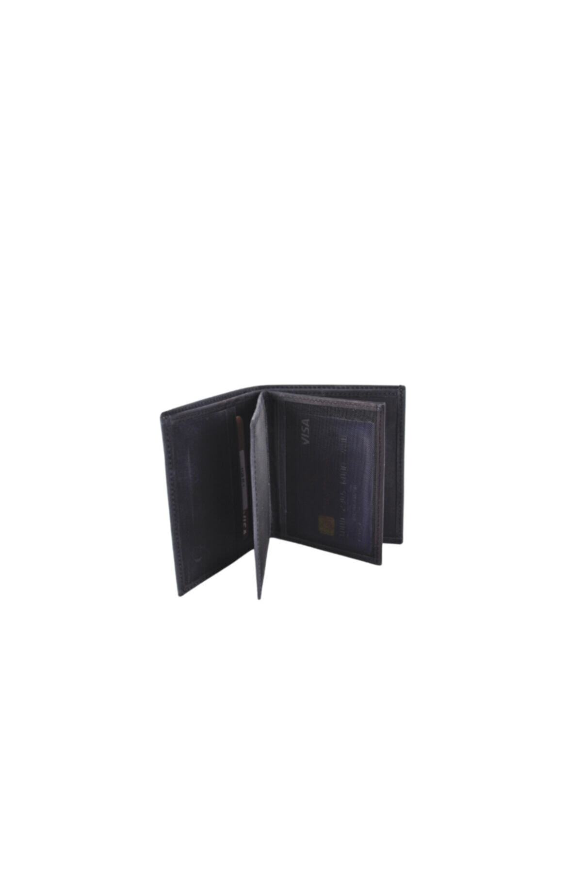 Eminsa-Men's Black Crazy Leather Wallet 3