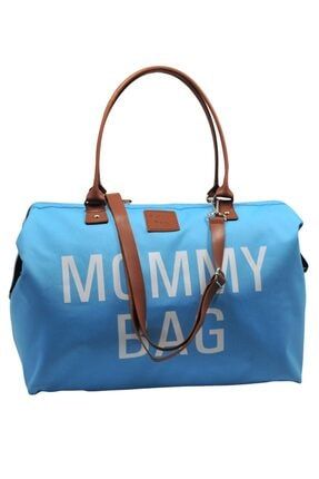 Mommy Bag Tasarım Mavi Baby Anne Bebek Bakım Ve Kadın Çantası AYB-MBC