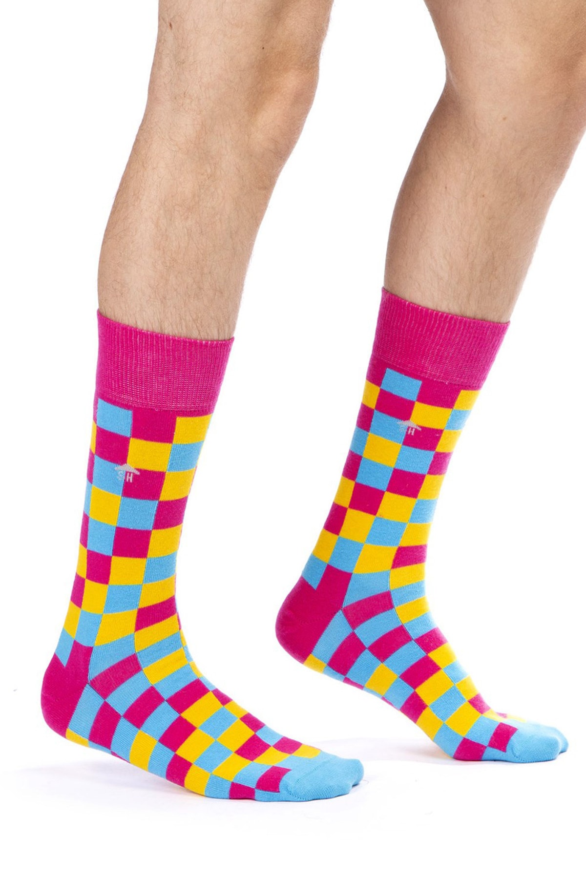 Square Patterned Socks