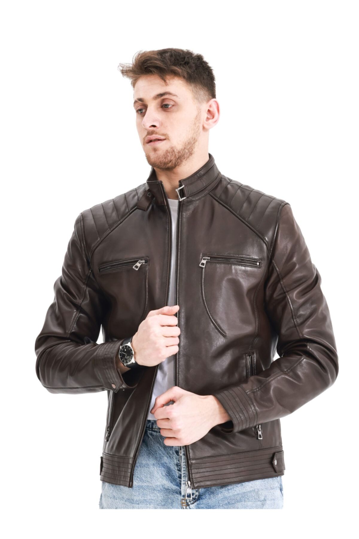 کاپشن چرم دری مسا DMRS0022