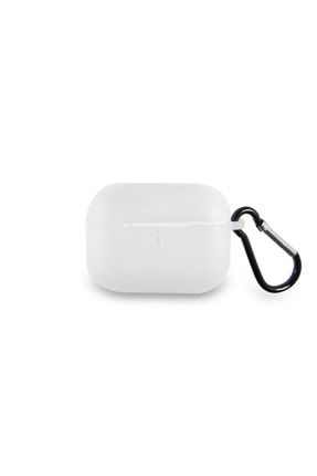 Apple Airpods Pro UyumluRenkli Ve Askılı Silikon Kılıf - Şeffaf CW_APODSPRO