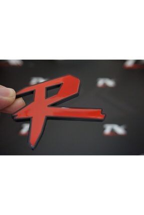 R Krom Metal Ön Panjur Vidalı Yazı Logo Amblem 3m 3d Orjinal Ürün Aynı Gün Ücretsiz Kargo DK00002222KS
