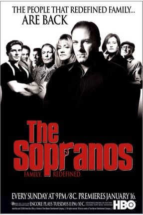 The Sopranos (tv) 70 Cm X 100 Cm Afiş – Poster Jmaılosan TRNDYLPOSTER13163