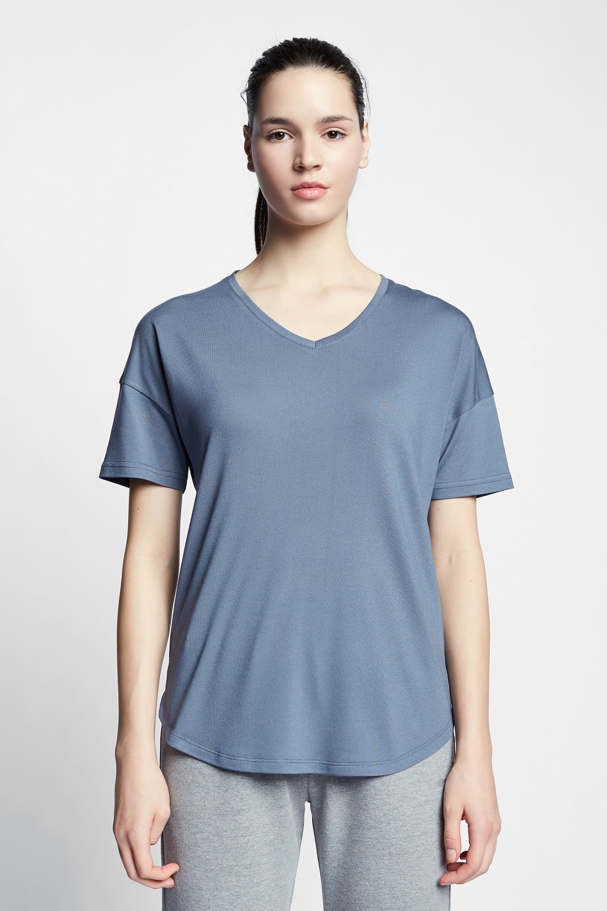 Lescon T-Shirt Blau Regular Fit FN6149