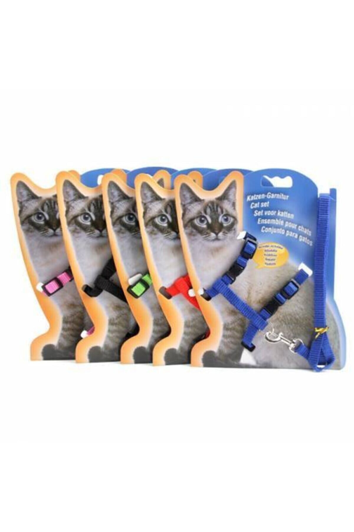 Duffa Kedi Göğüs Tasması Ve Gezdirme Tasması Ayarlanabilir