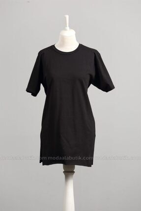 Düz Kısa Kol T-shirt Siyah TYC00293705728