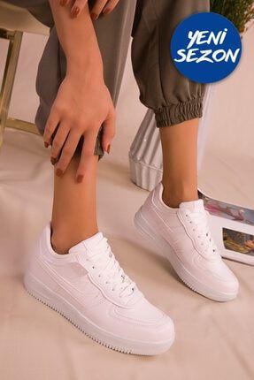 Exclusive Beyaz Kadın Sneaker Spor Ayakkabı STC139