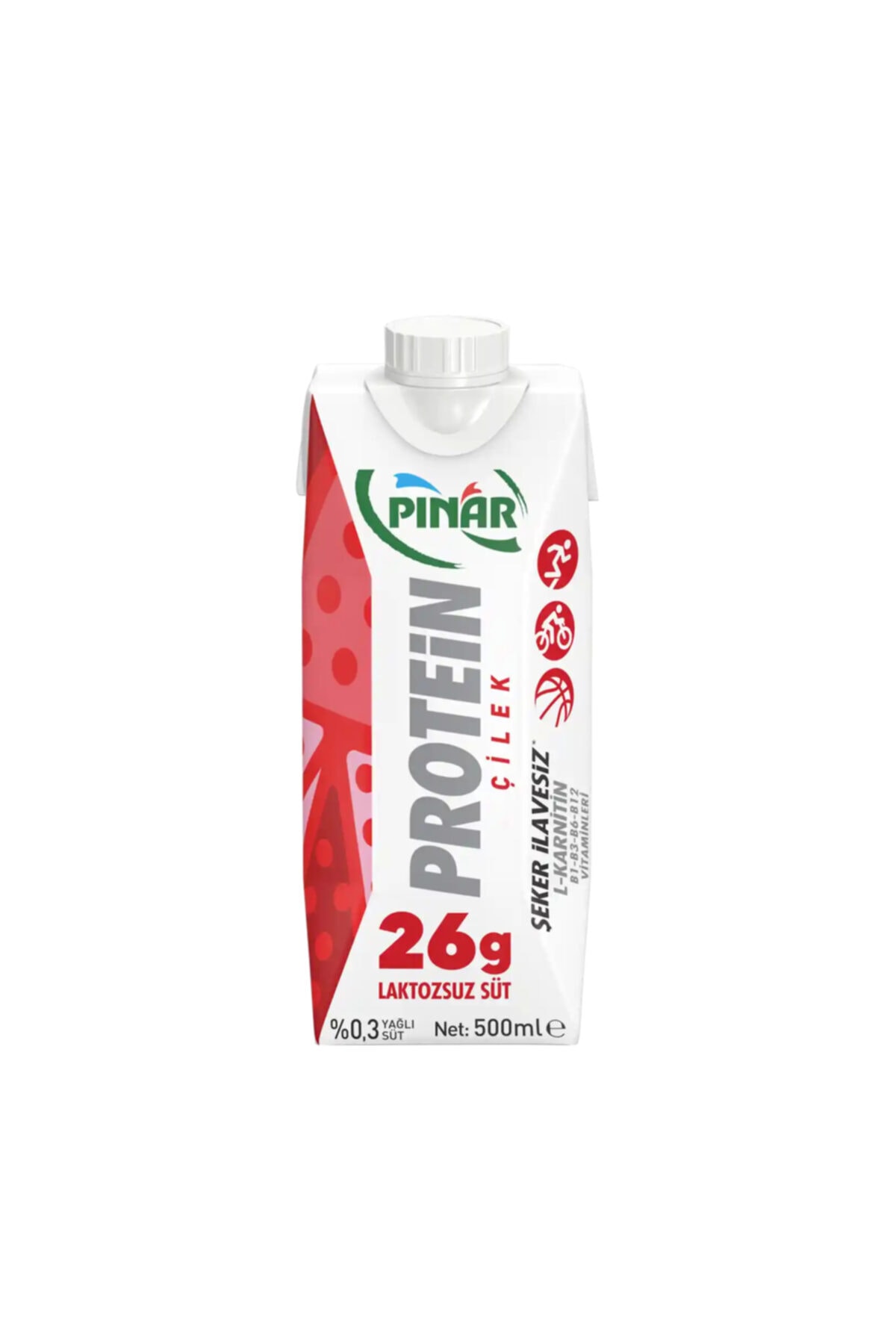 Pınar Çilekli Protein Süt 500 ml