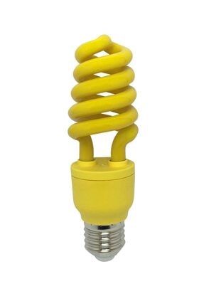 15 Watt Sarı Renk Sarı Işık Tasarruflu Spiral E-27 Duy Ampul (a Kalite) HL8615-LDR