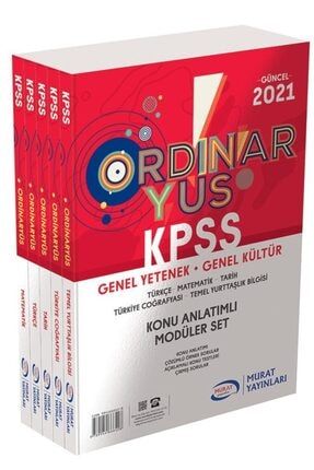 Kpss Genel Kültür Genel Yetenek Ordinaryus Konu Anlatım Modüler Set 9789944666428A