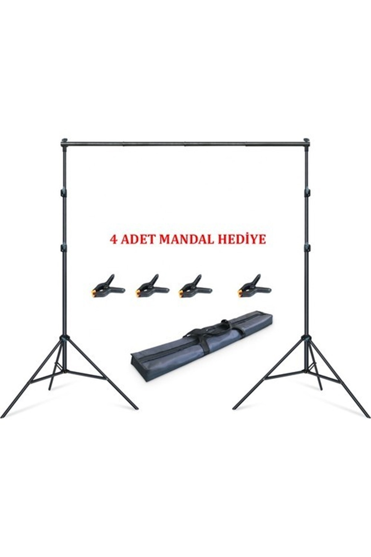 Taşınabilir 2x3 Metre Fon Standı