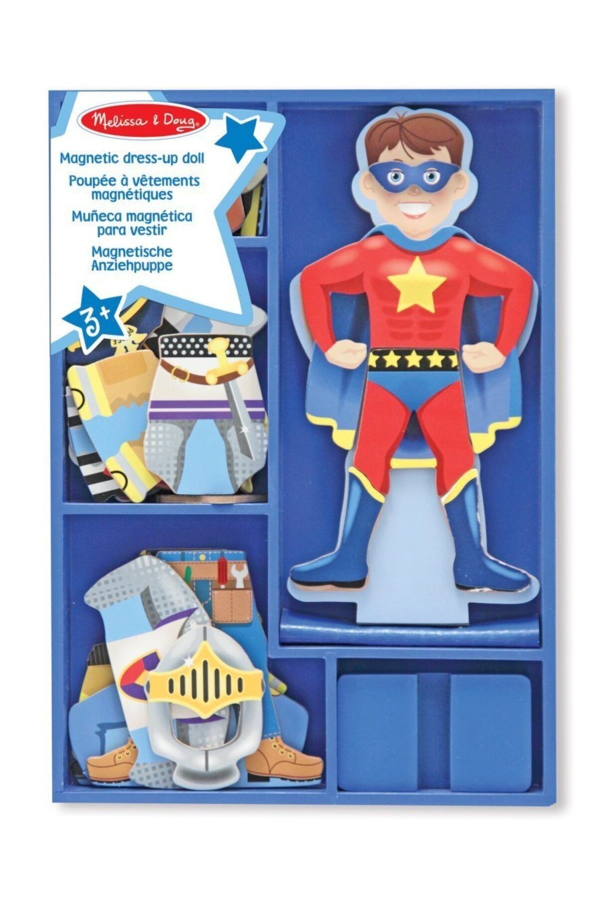 اسباب بازی های چوبی چند رنگ مردانه و زنانه Melissa Doug لباس آهنربای ملیسا داگ بیلی Melissa & Doug