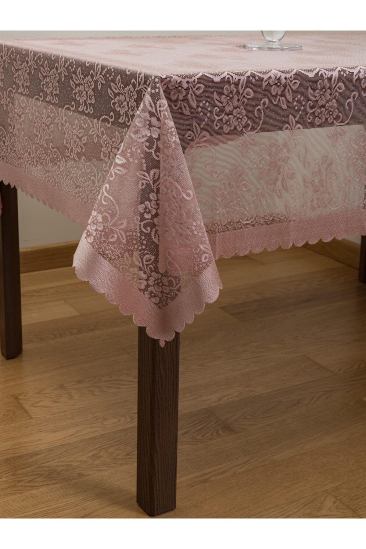 Papion Home-Bougainvillea Patterned Knitted Tablecloth 2