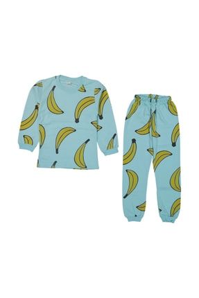 Çocuk Mint Muzlu Pijama Takımı 1165015_NeseliBebek
