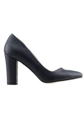 Kadın Lacivert Cilt 8 cm Topuklu Ayakkabı A19YAYAYK0000052