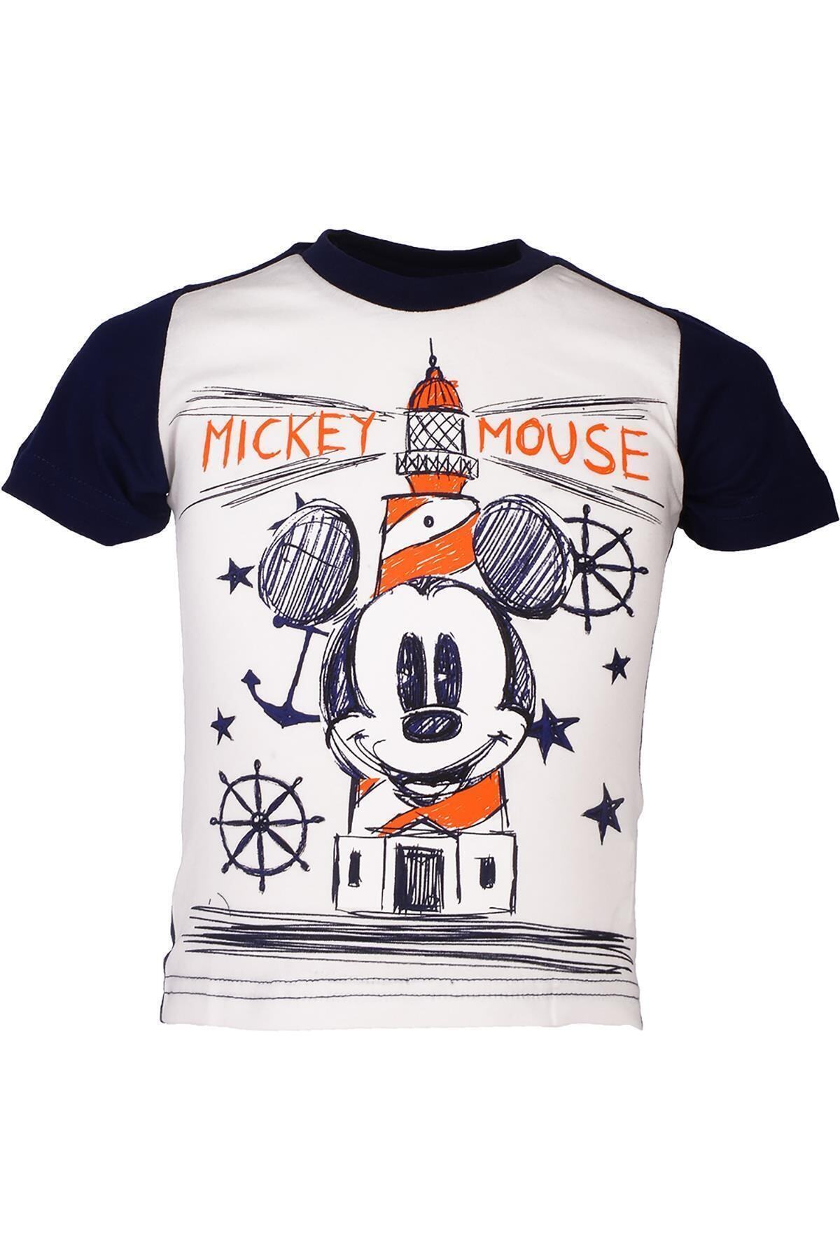 MICKEY-Boy's Navy Blue Disney Licensed Mickey Mouse Pajama Set 1-8 Years L9550 2