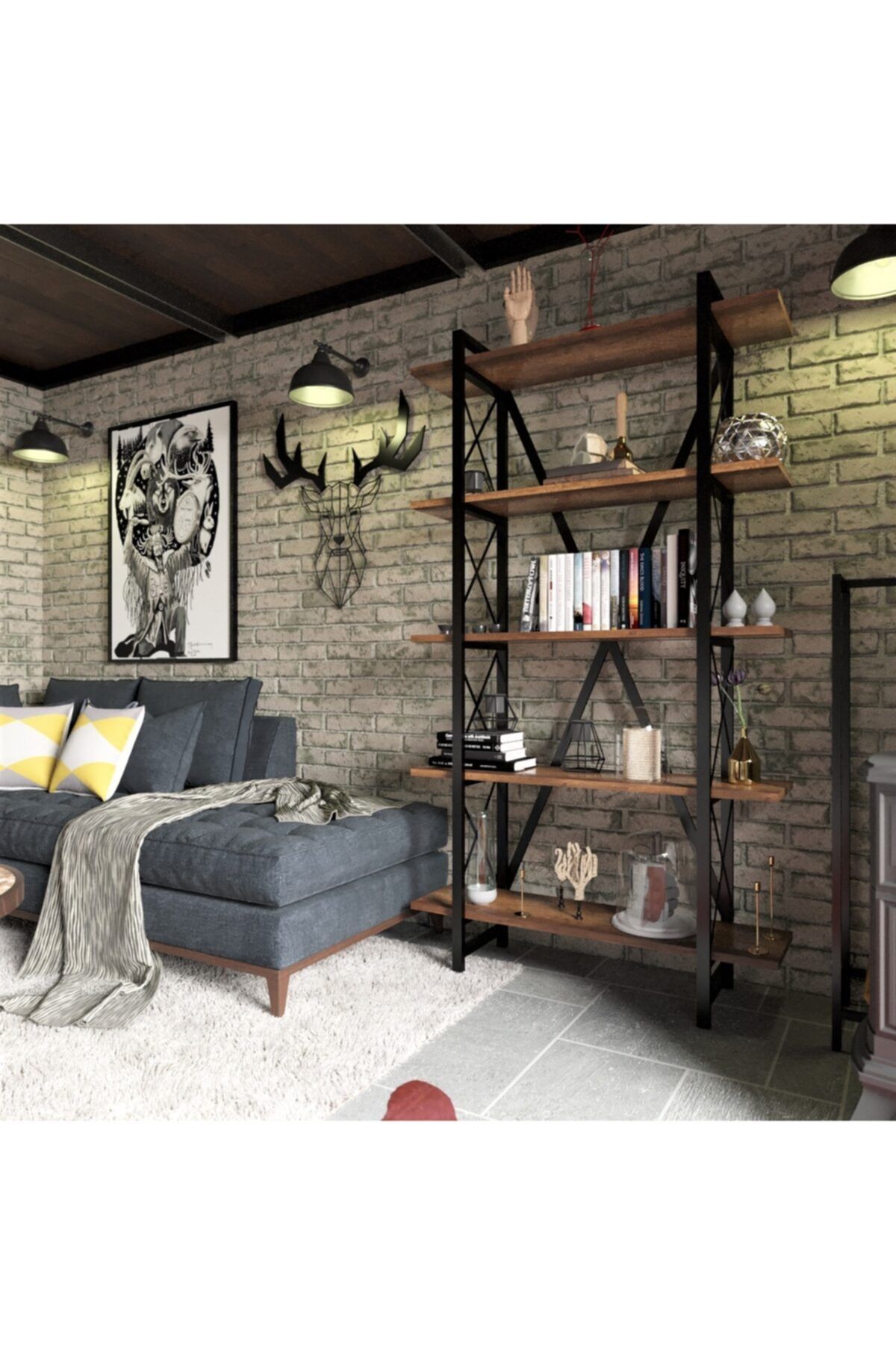 Evdesa Erciyes Kitaplık 180x90 Cm