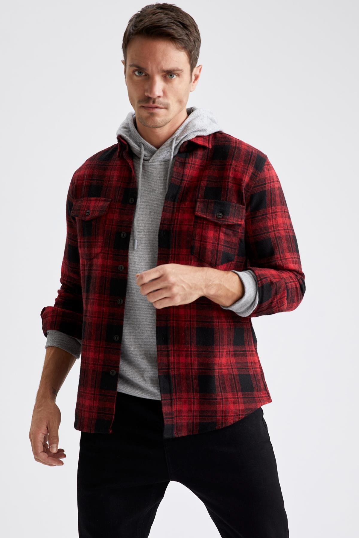 Defacto Modern Fit Uzun Kollu Gömlek
