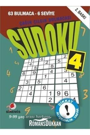 Sinemis Yayinlari Sudoku 62 Bulmaca Trendyol