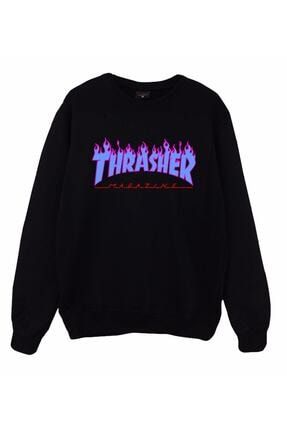 Thrasher Magazine, Skateboard Baskılı Sweatshirt BYS65789706