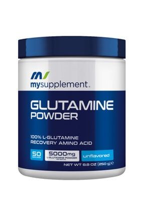 Glutamine Powder Glutamin Aromasız 250 gr Aminoasit 50 Servis MYSUPPLEMENT-012