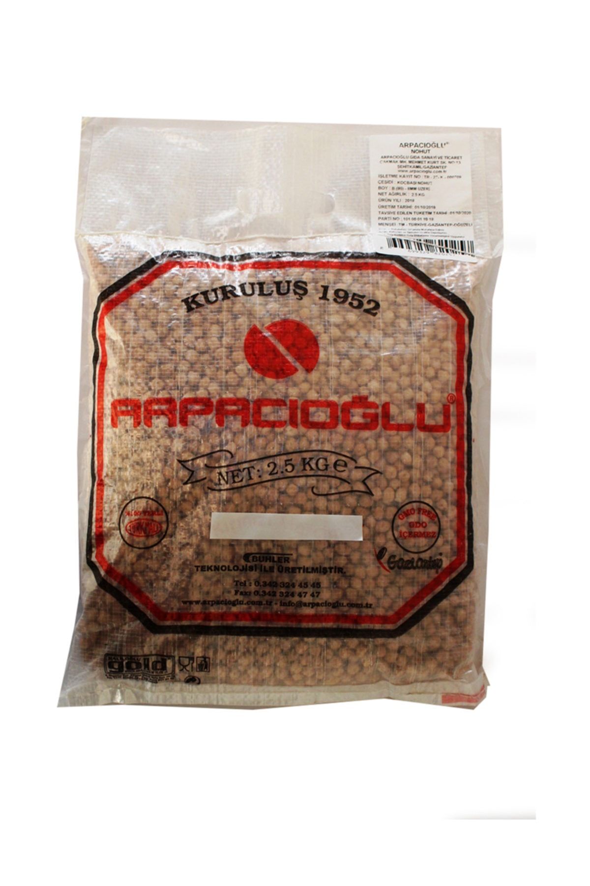 Arpacıoğlu %100 Yerli Türk Malı 9mm Koçbaşı Nohut 2.5kg