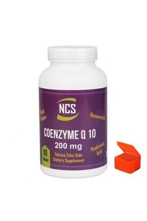 Coenzyme Q-10 200 mg 90 Tablet Resveratrol Hyaluronic Acid + Hap Kutusu Ncs Coenzyme Q10