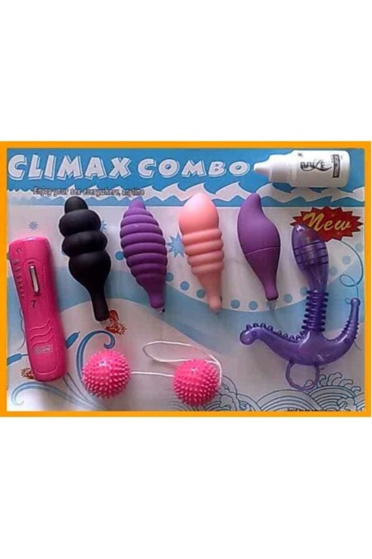 6 Çeşit Titreşimli Vibratör Set Anal Plug Mastürbatör