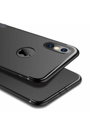 Iphone X Kamera Korumalı Siyah Premium Silikon gretrhd5y46t