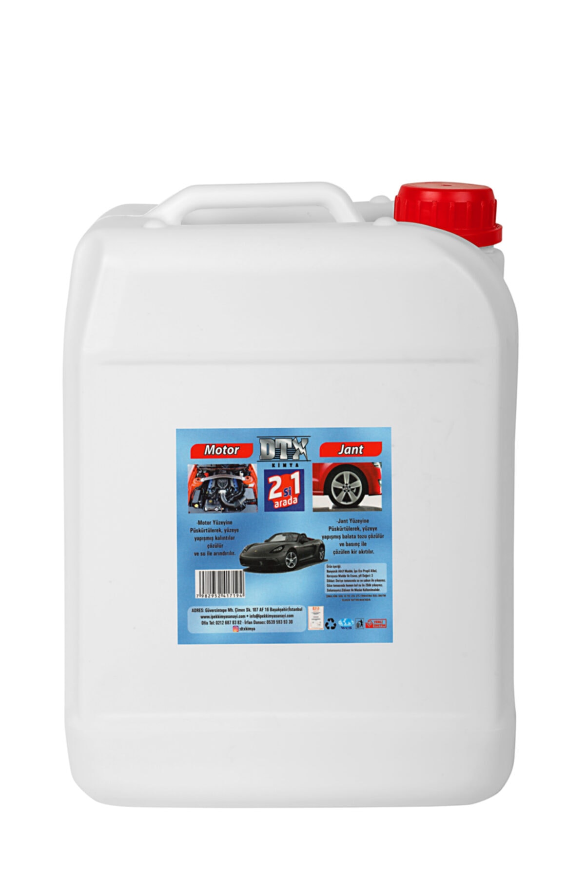 Motor Jant Temizleme Ilacı ( Konsantre 1/5 ) Yağ Sökücü 22/25 Lt