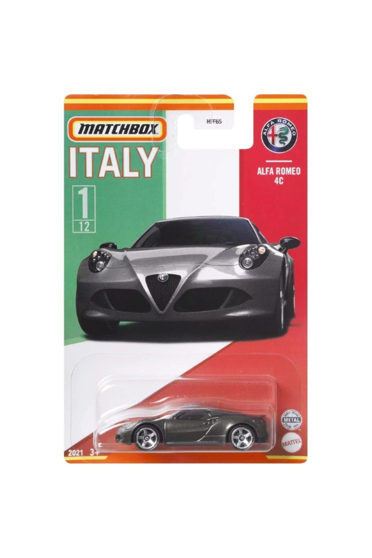Matchbox 1:64 بهترین خودروهای ایتالیا آلفارومئو 4c