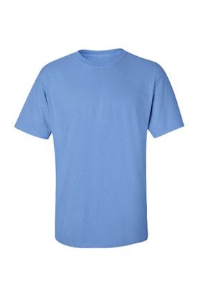 12 Adet Promosyon Tişört Fanila Açık Mavi Renk Yarım Kol Sıfır Yaka ACPROFNLKR12
