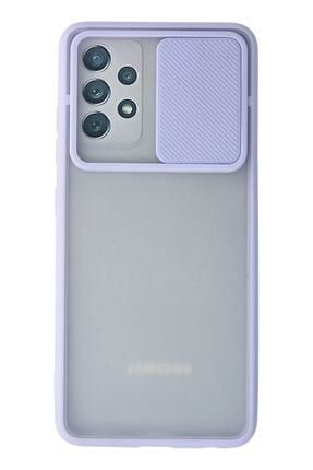 Samsung Galaxy A52s Uyumlu Kılıf Palm Buzlu Kamera Sürgülü Silikon - Lila palm-samsung-a52-tr-1
