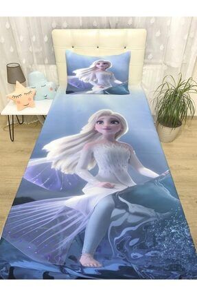 Elsa 4 Desenli Yatak Örtüsü Ve Yastık evortu1293