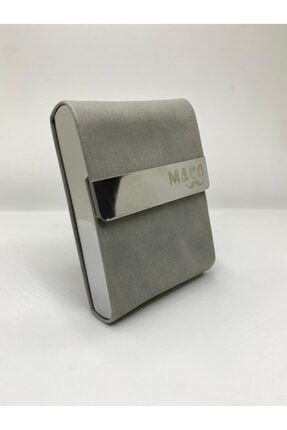 Üst Kalite Deri Ve Paslanmaz Çelik Sigara Tabakası 16lı MACO01