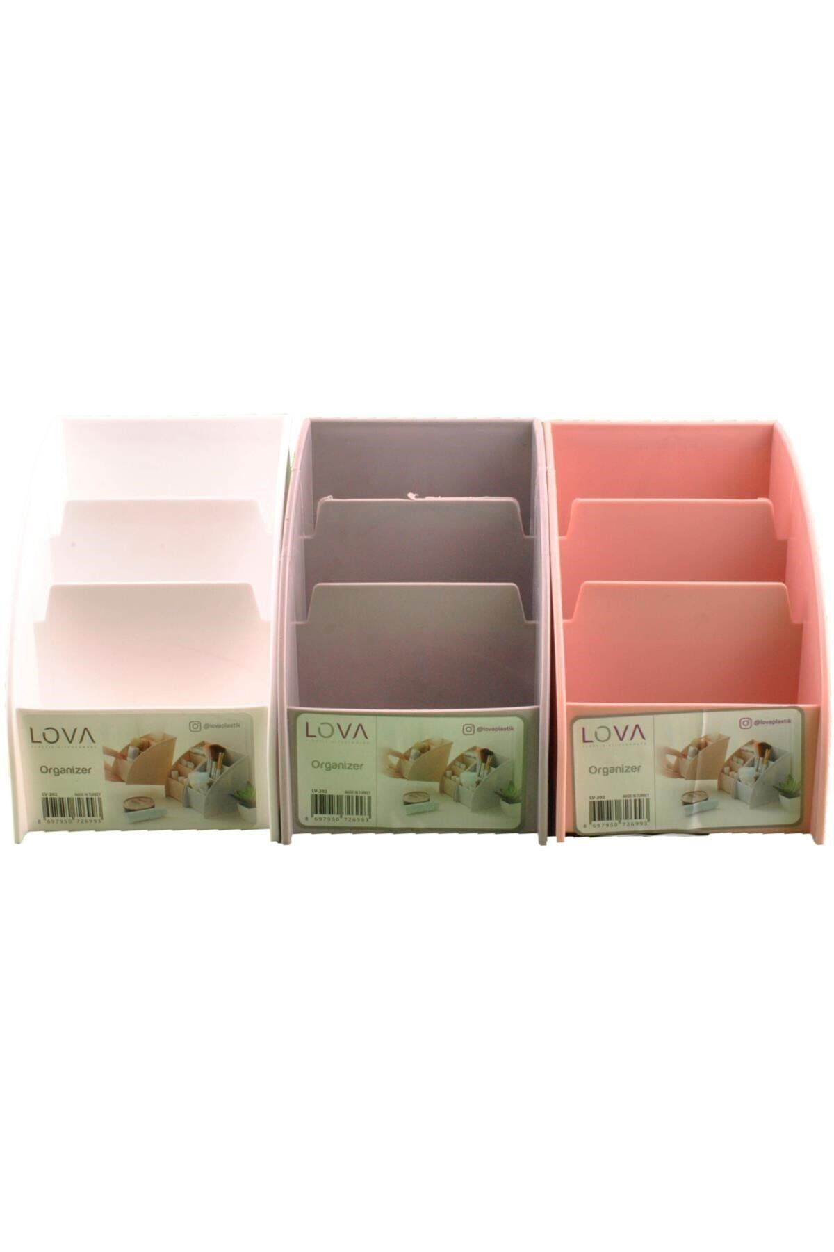 5DM-Desktop Multi-Purpose 3 Compartment Organizer Organizer Apparatus 8