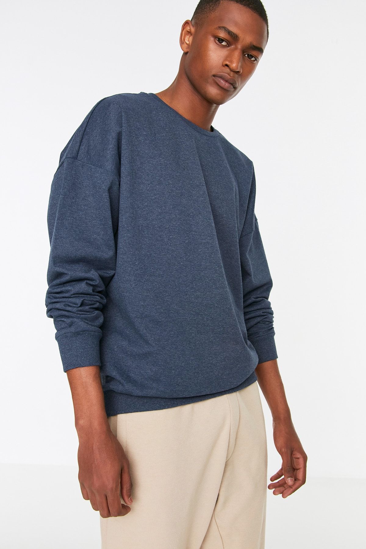 Wide neck hotsell sweatshirt mens