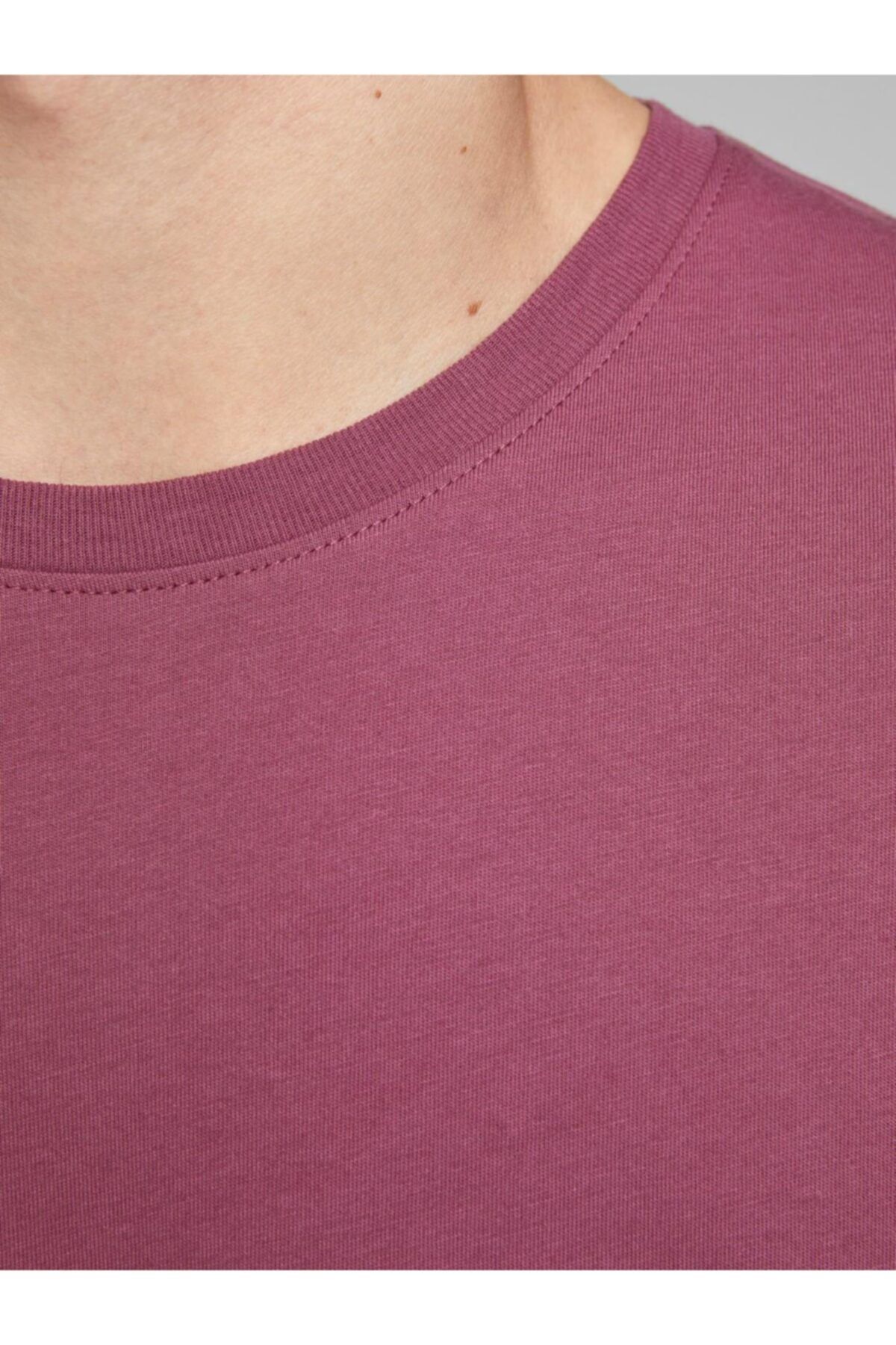 تی شرت صورتی مردانه Jack & Jones جک اند جونز Basic Dusty Rose Jack & Jones