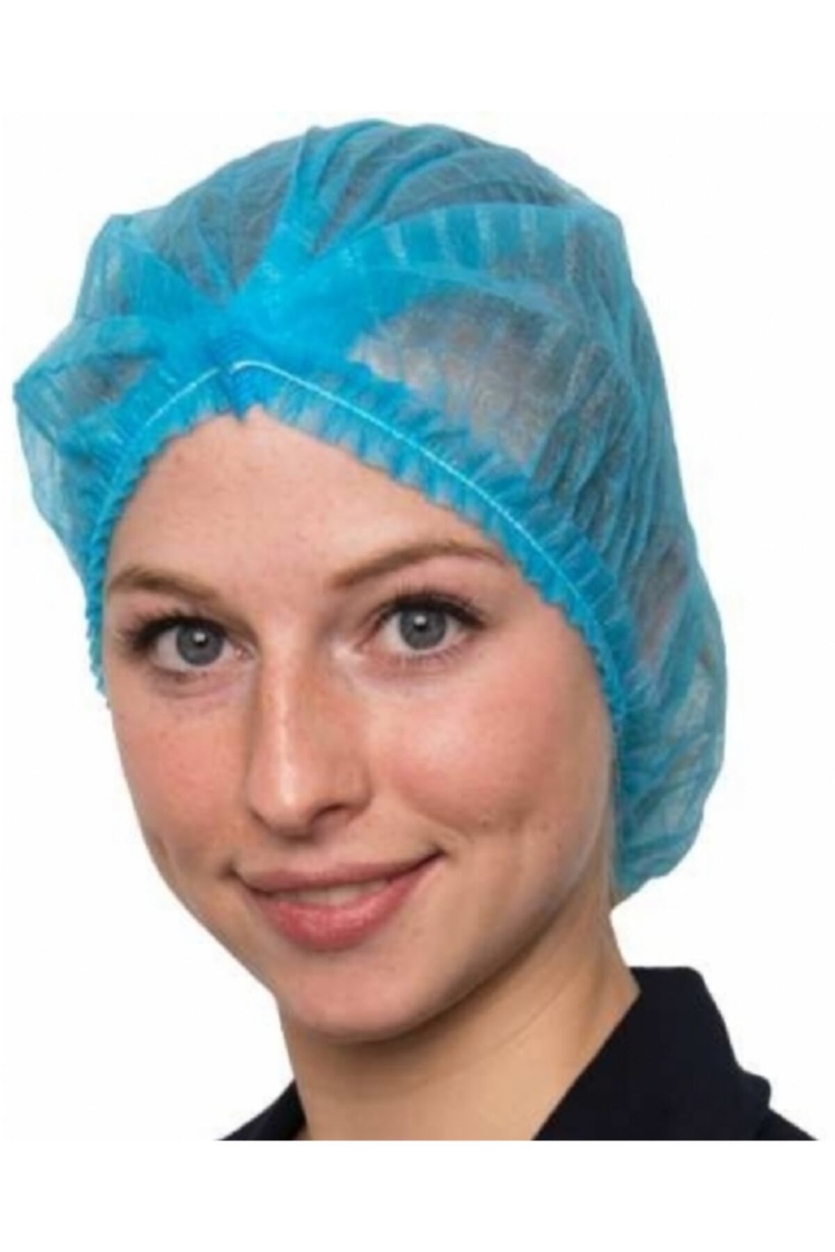 Besni Ticaret Tek Kullanımlık Büyük Bone 52x45 Cm Büyük Mavi Bone 1000'li Paket