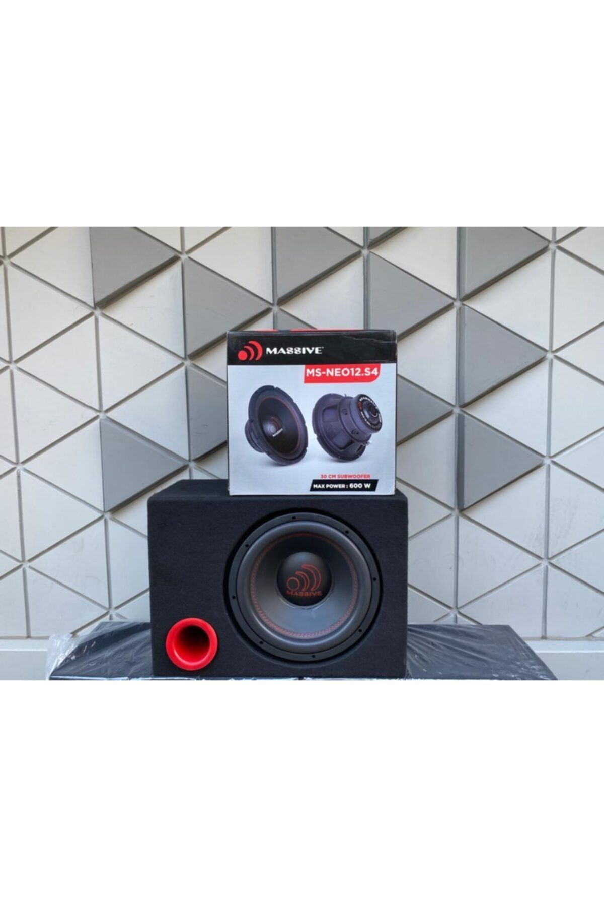 Massive Ms-neo12.s4 Uyumlu 30 Cm Subwoofer Bas Kabinli 1400 Watt Maximum Power 500 Watt Rms Power