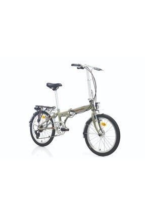 Just 1.0 Katlanır Bisiklet Mat Yeşil - Kahverengi 86819933413499