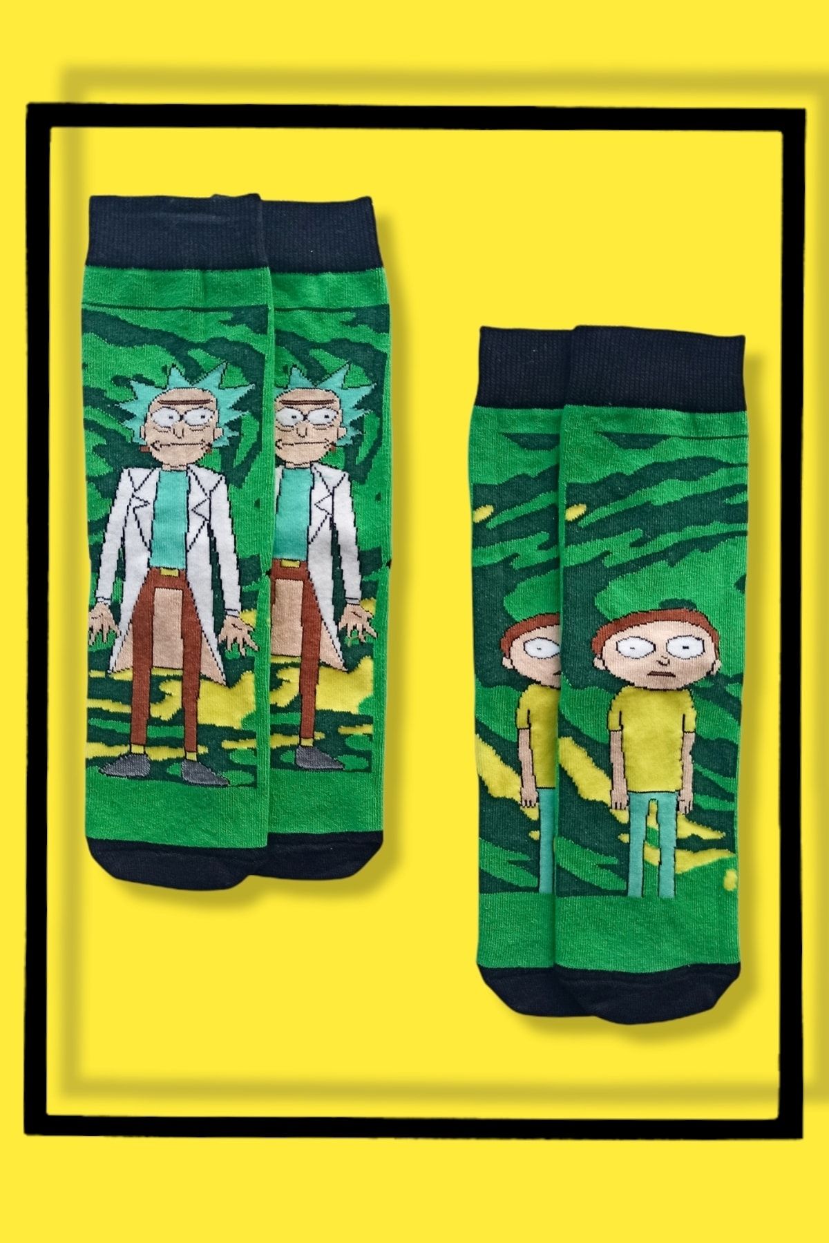 ZEYZEY MONKEY 2'li Ricky And Morty Çorap Seti