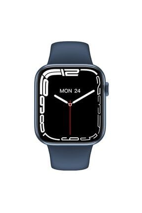 Iphone Se Uyumlu Yeni Nesil Şık Tasarımlı Lacivert Hw37 Akıllı Saat Smart Watch HW37LCV-8