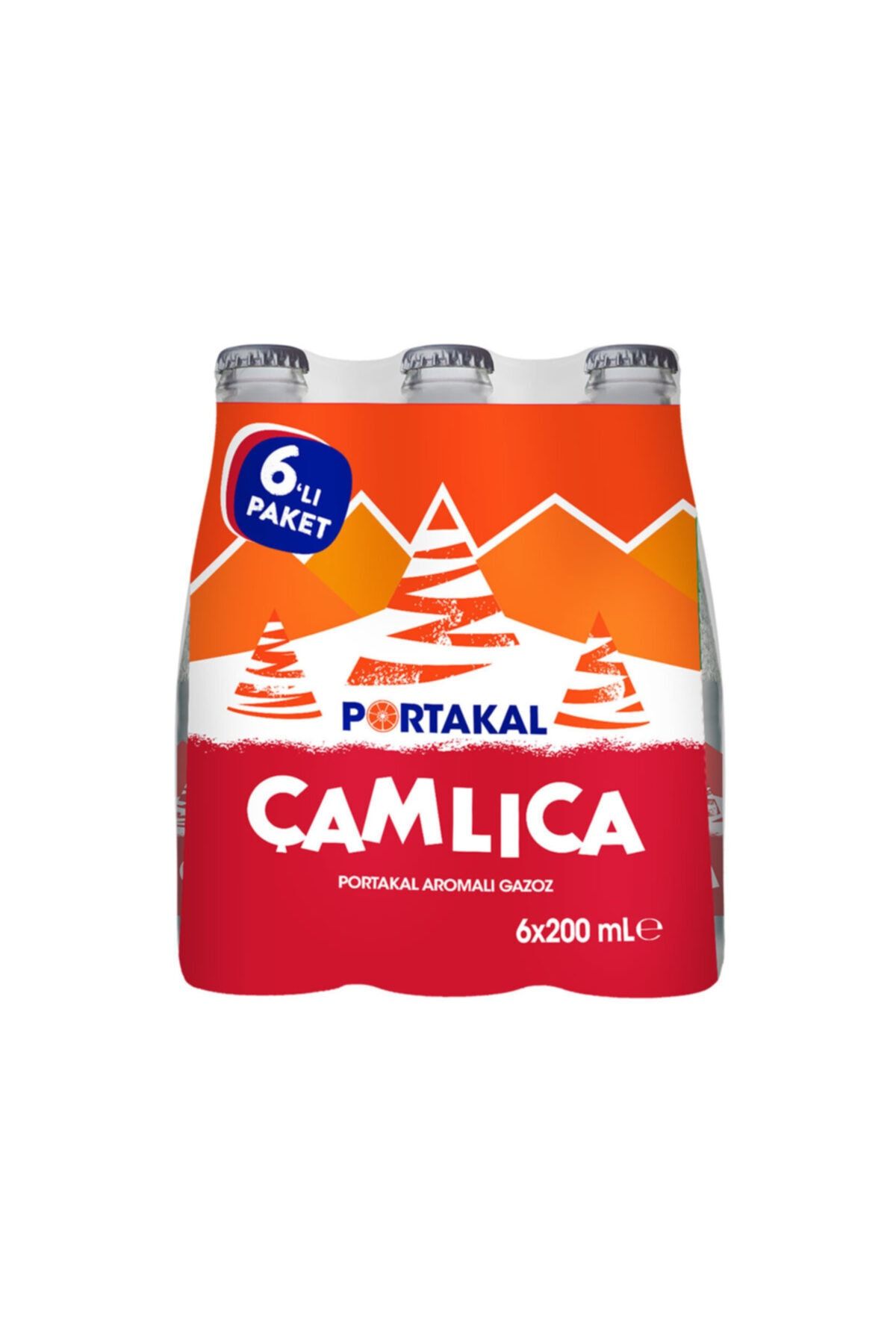 Çamlıca Portakal Aromalı Gazoz 6x200 Ml