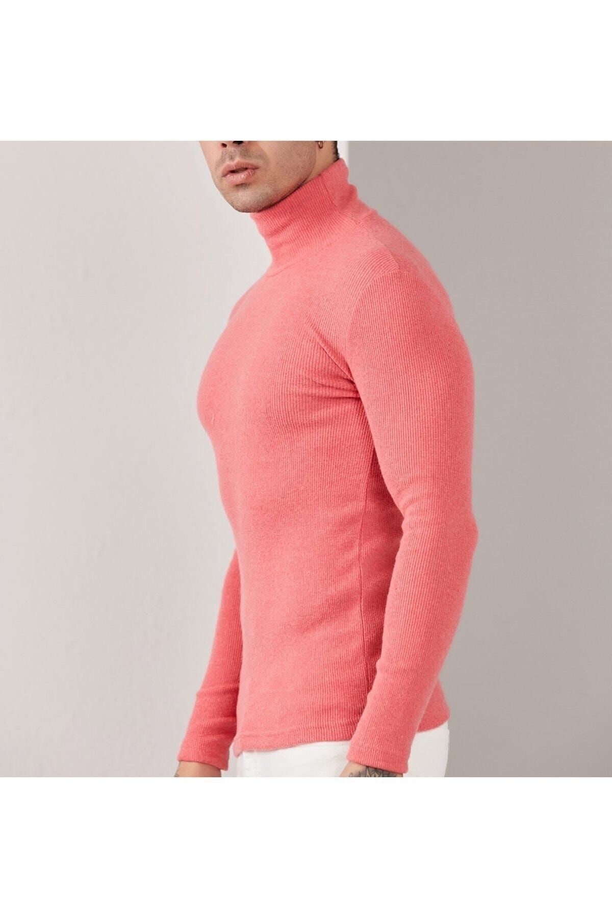 Pink turtleneck for men online