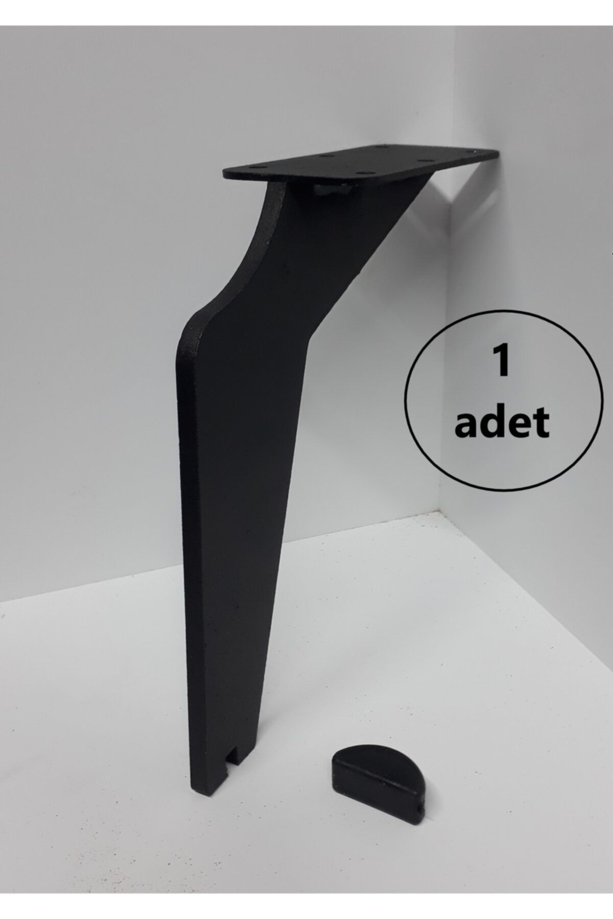 BARERMO Siyah Metal 20 Cm Mars Ayak Koltuk Ayağı, Dolap Ayağı, Konsol